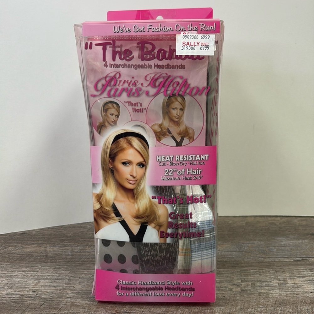 SOLD IN STORE Paris Hilton “The Bandit” Classic Headbands/Heat Resistant - Picture 1 of 4